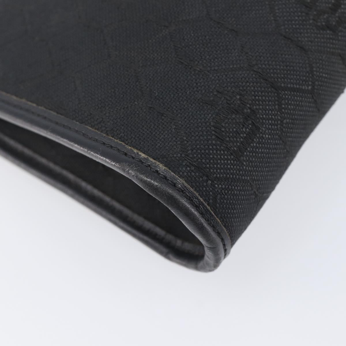 Dior Black Canvas Honeycomb Snap Clutch