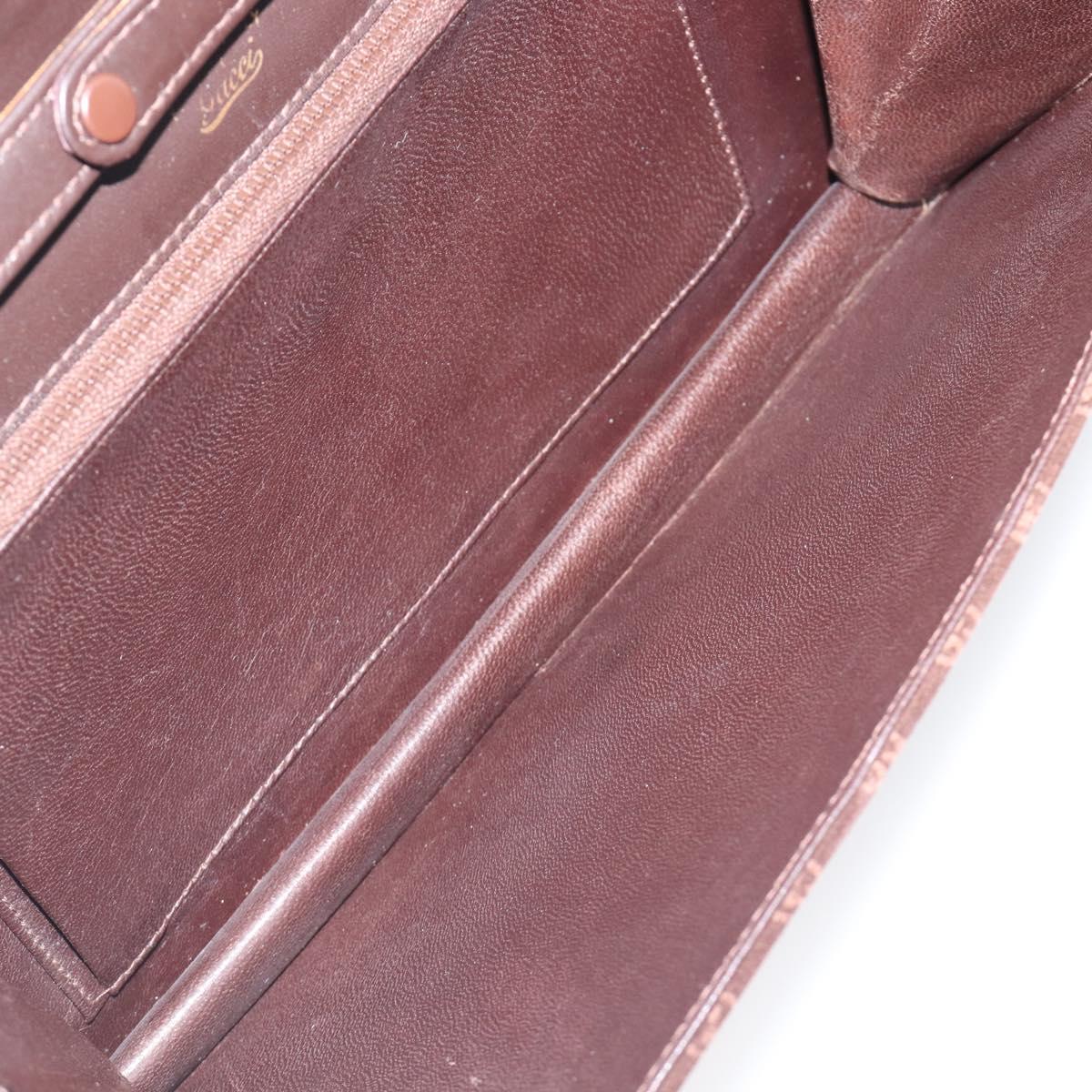 Gucci Brown Suede Leather Trimmed Crossbody
