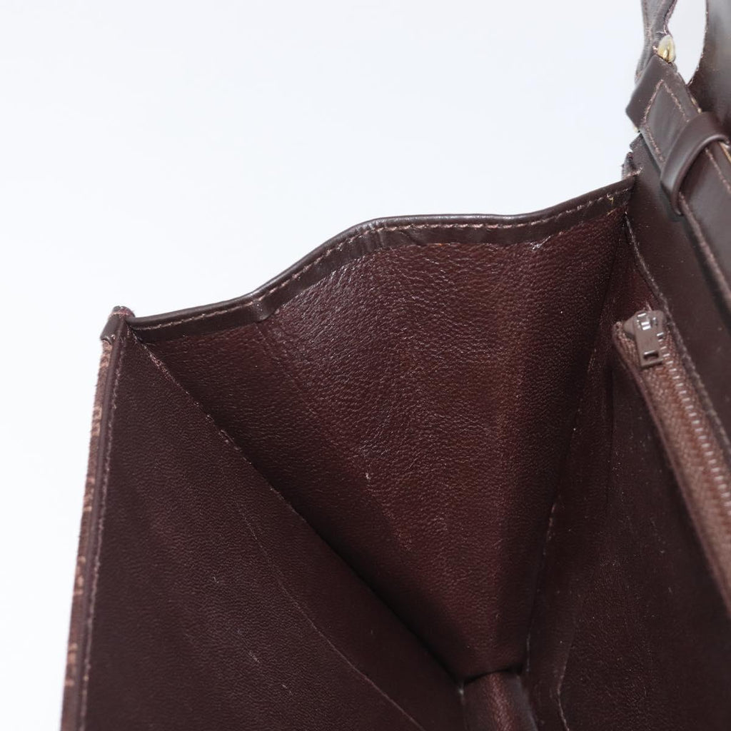 Gucci Brown Suede Leather Trimmed Crossbody