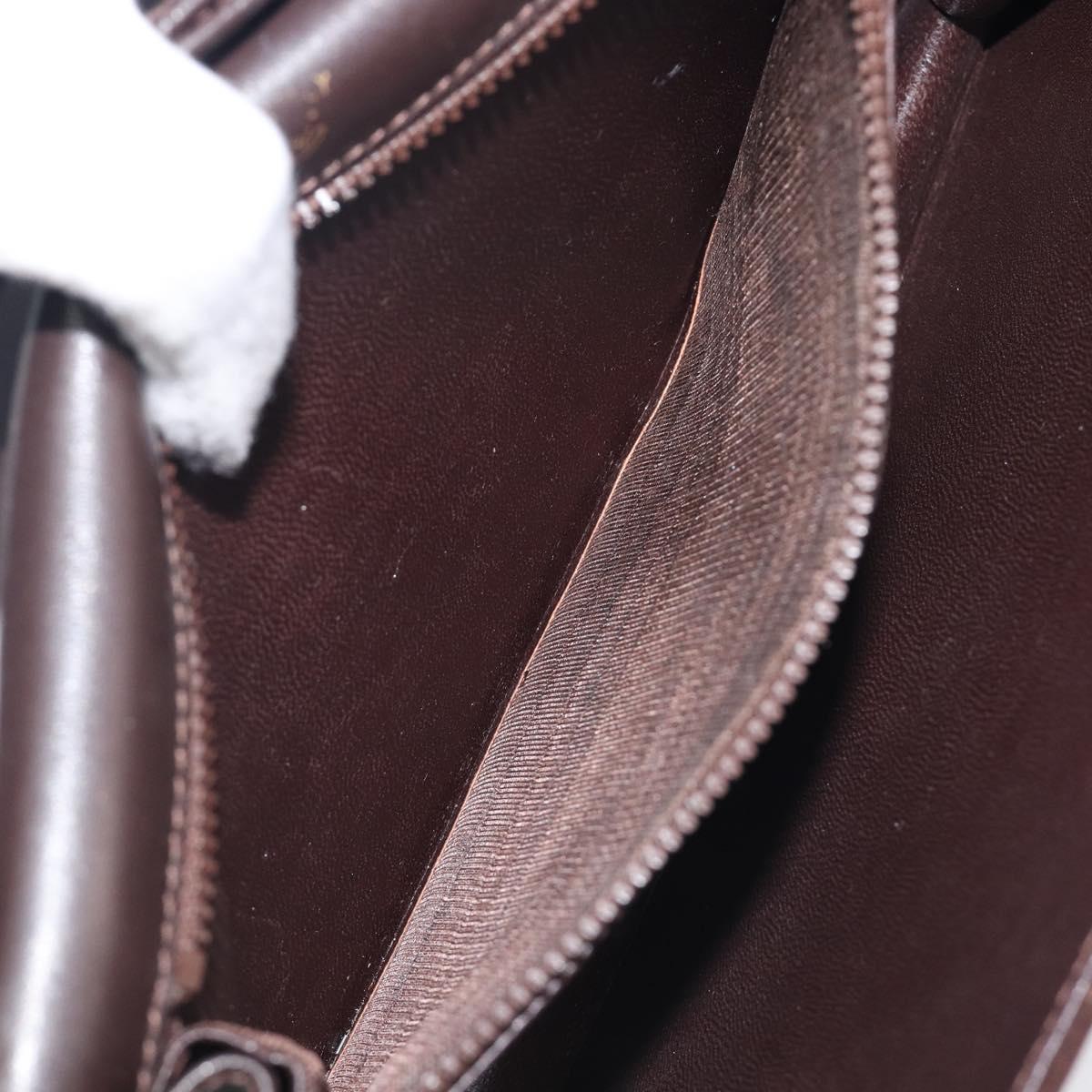 Gucci Brown Suede Leather Trimmed Crossbody