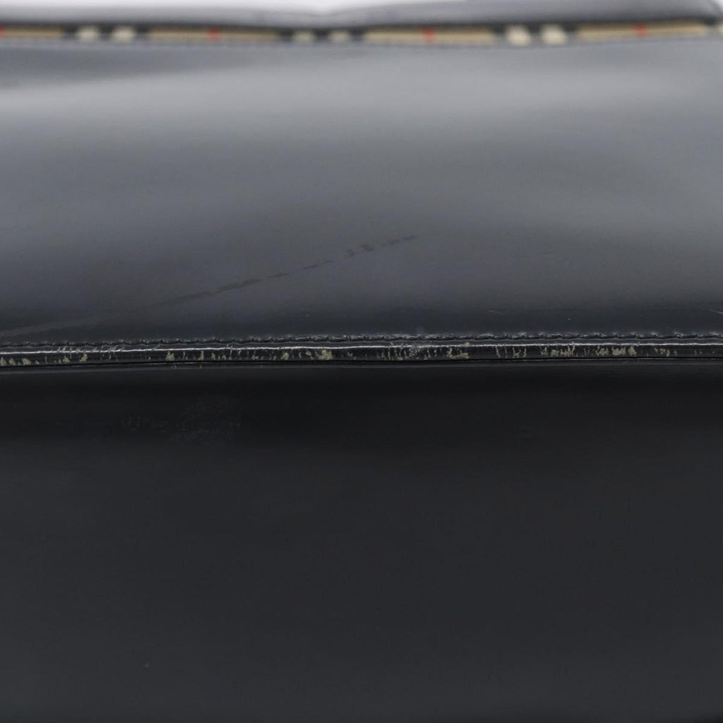 Burberry Nova Check Detail Leather Shoulder Bag
