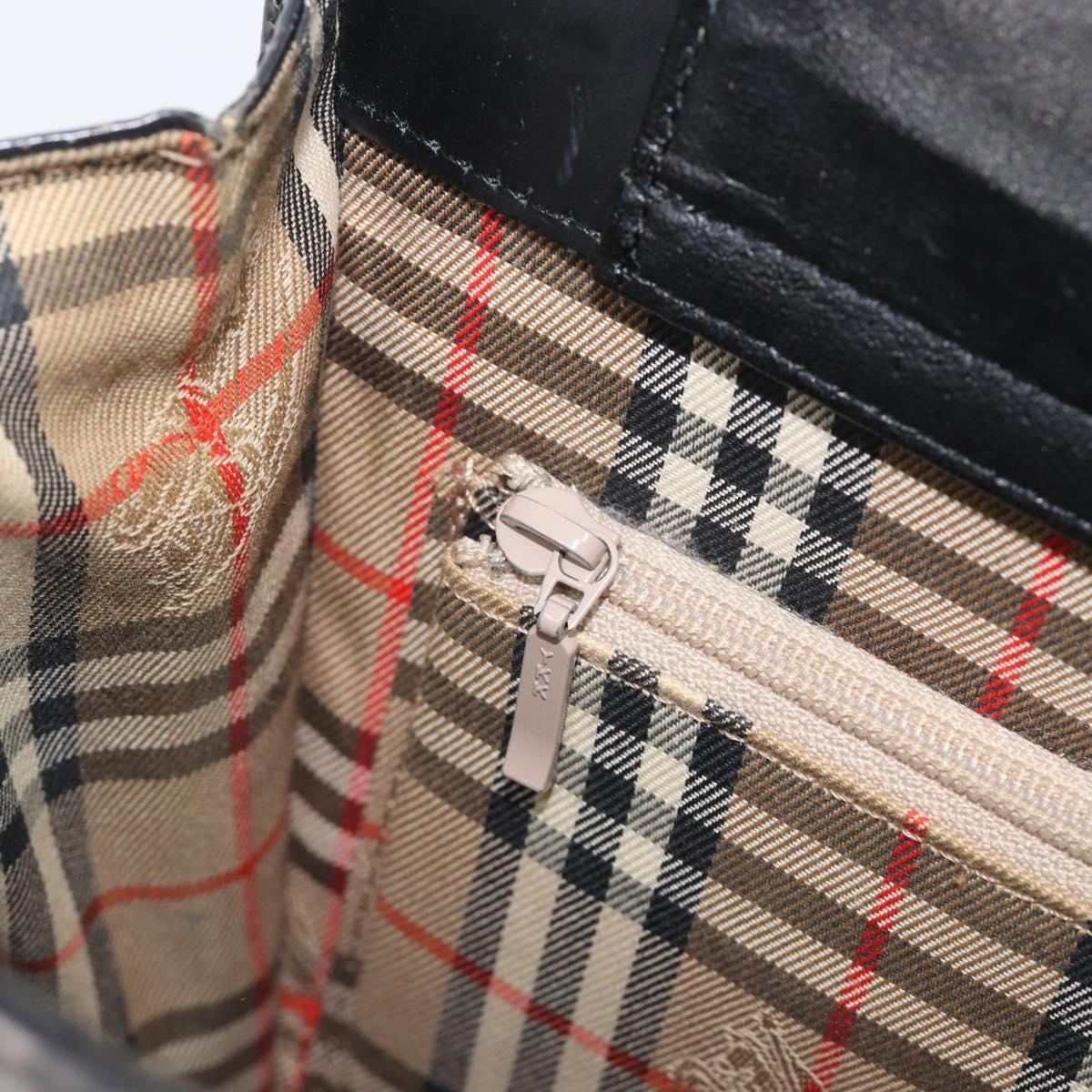 Burberry Nova Check Detail Leather Shoulder Bag