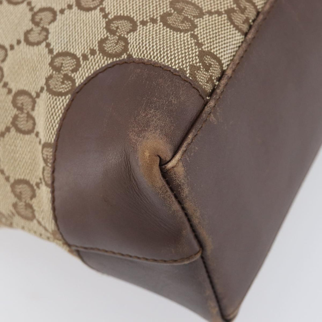 Gucci Monogram Canvas and Leather Tote