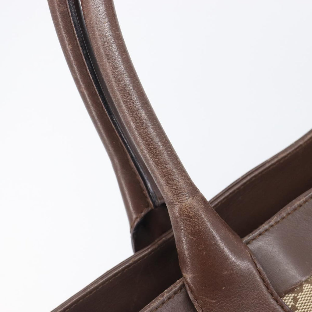 Gucci Monogram Canvas and Leather Tote