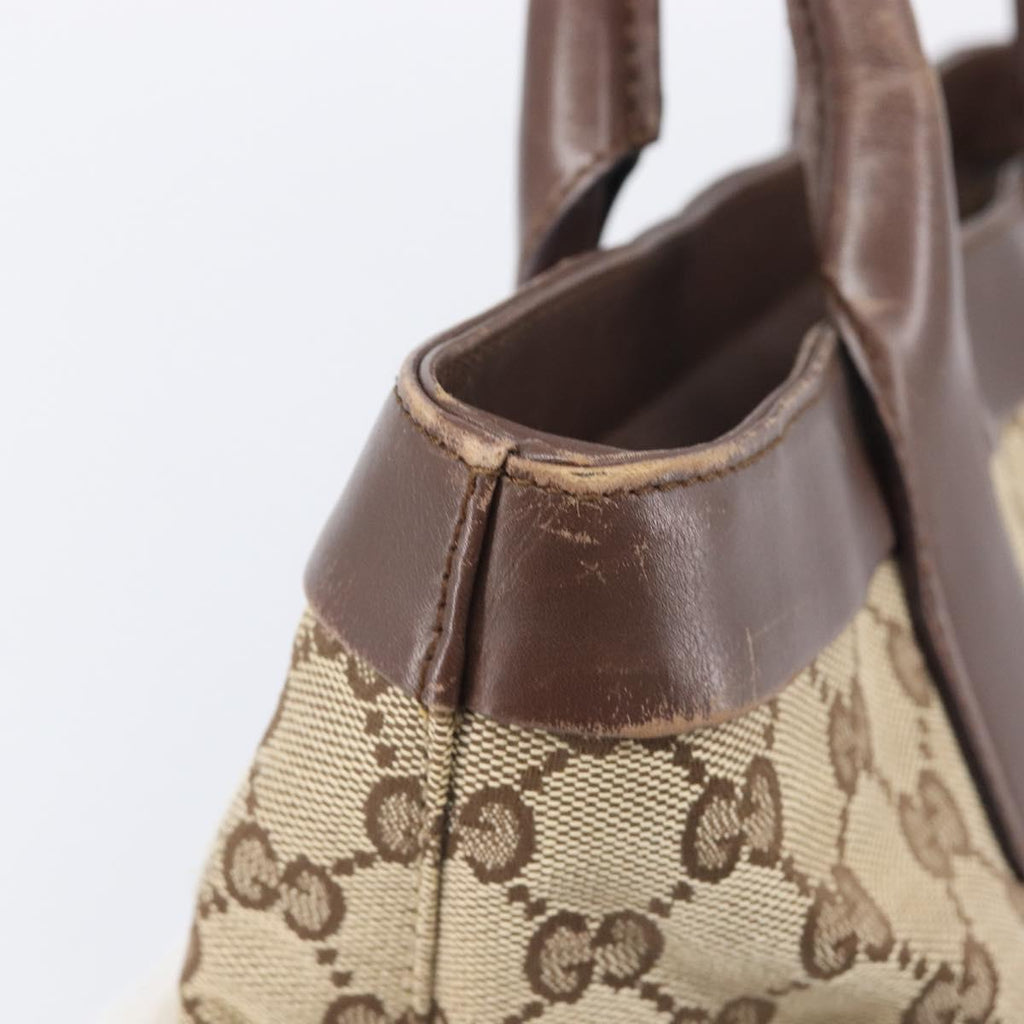 Gucci Monogram Canvas and Leather Tote