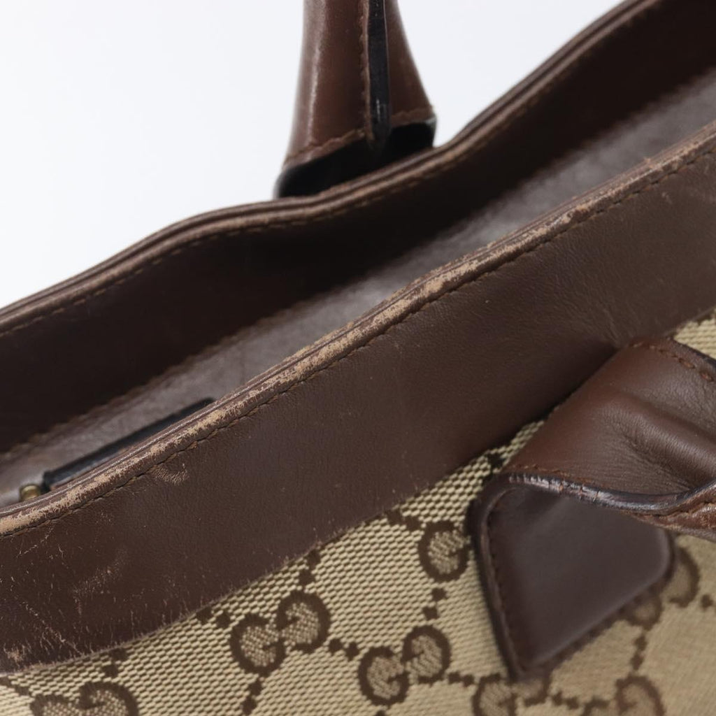 Gucci Monogram Canvas and Leather Tote