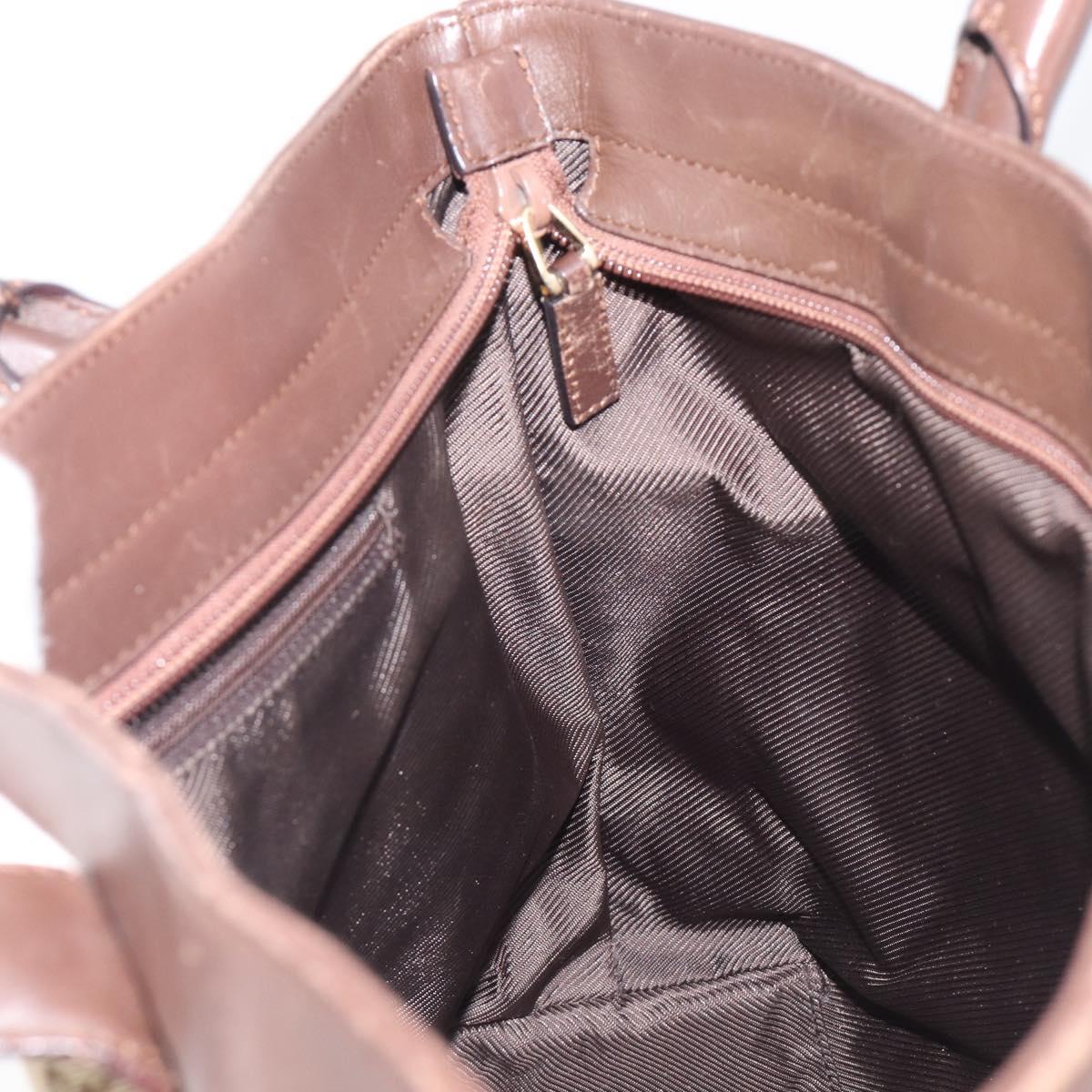 Gucci Monogram Canvas and Leather Tote
