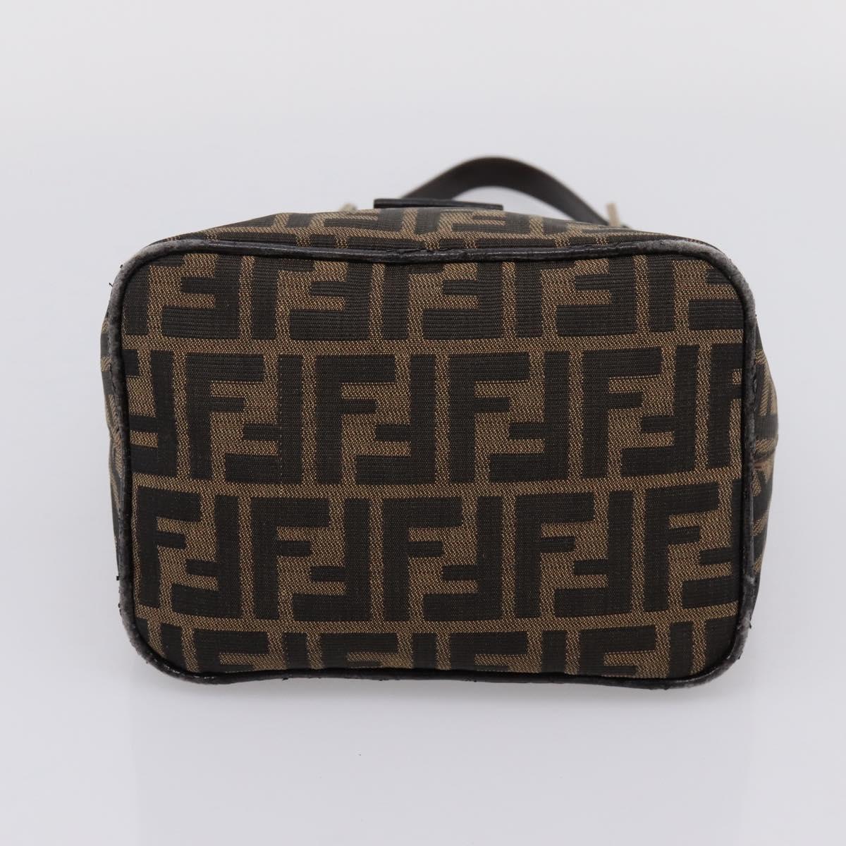 Fendi Brown Zucca Rounded Baguette