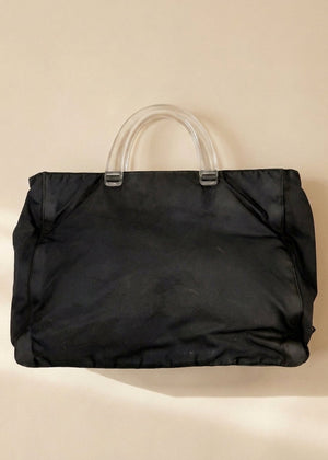Prada Black Nylon Handbag