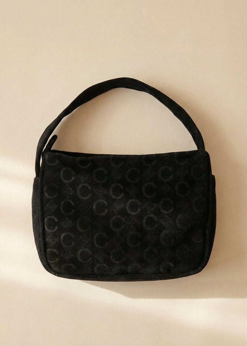 Celine Black Suede Mini Bag