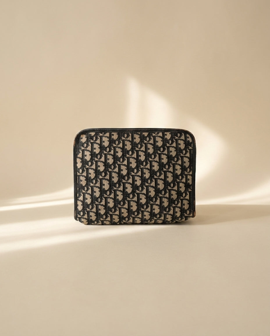 Dior Navy Monogram Rectangle Clutch