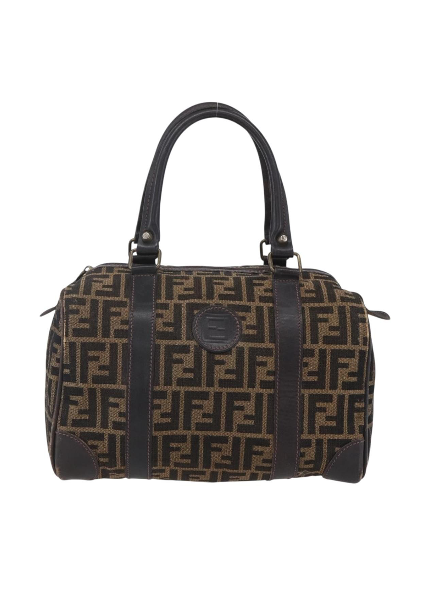 Fendi Zucca Boston Bag