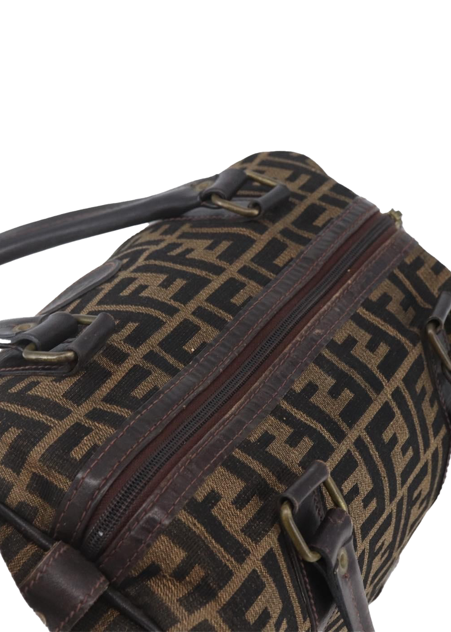 Fendi Zucca Boston Bag