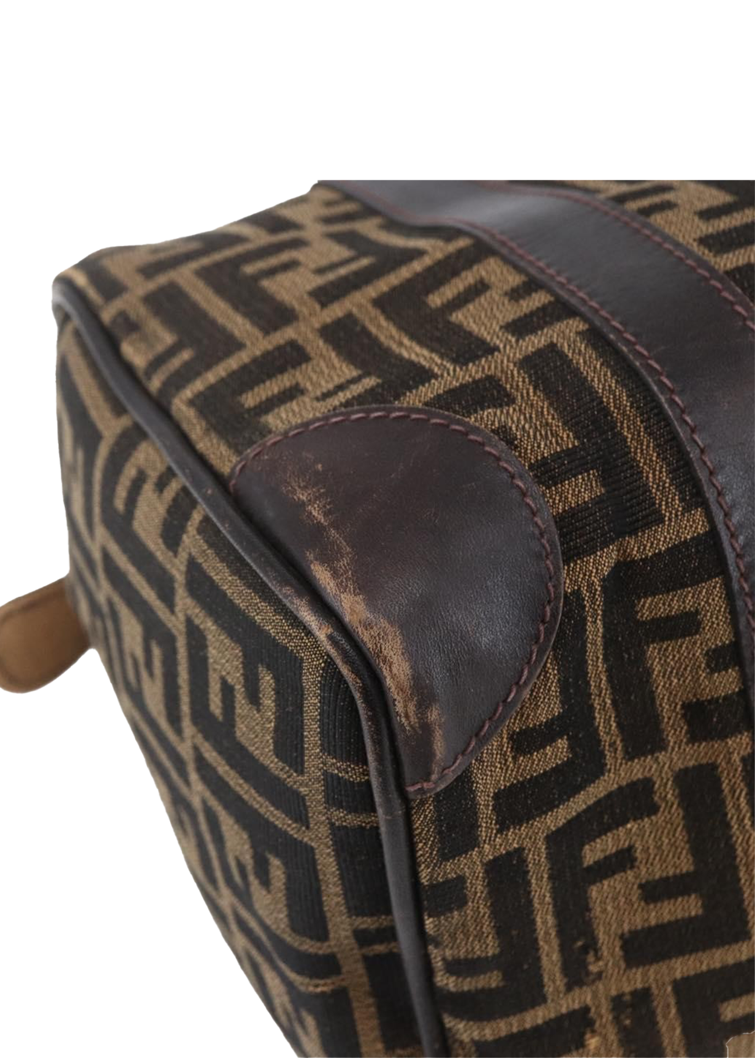 Fendi Zucca Boston Bag