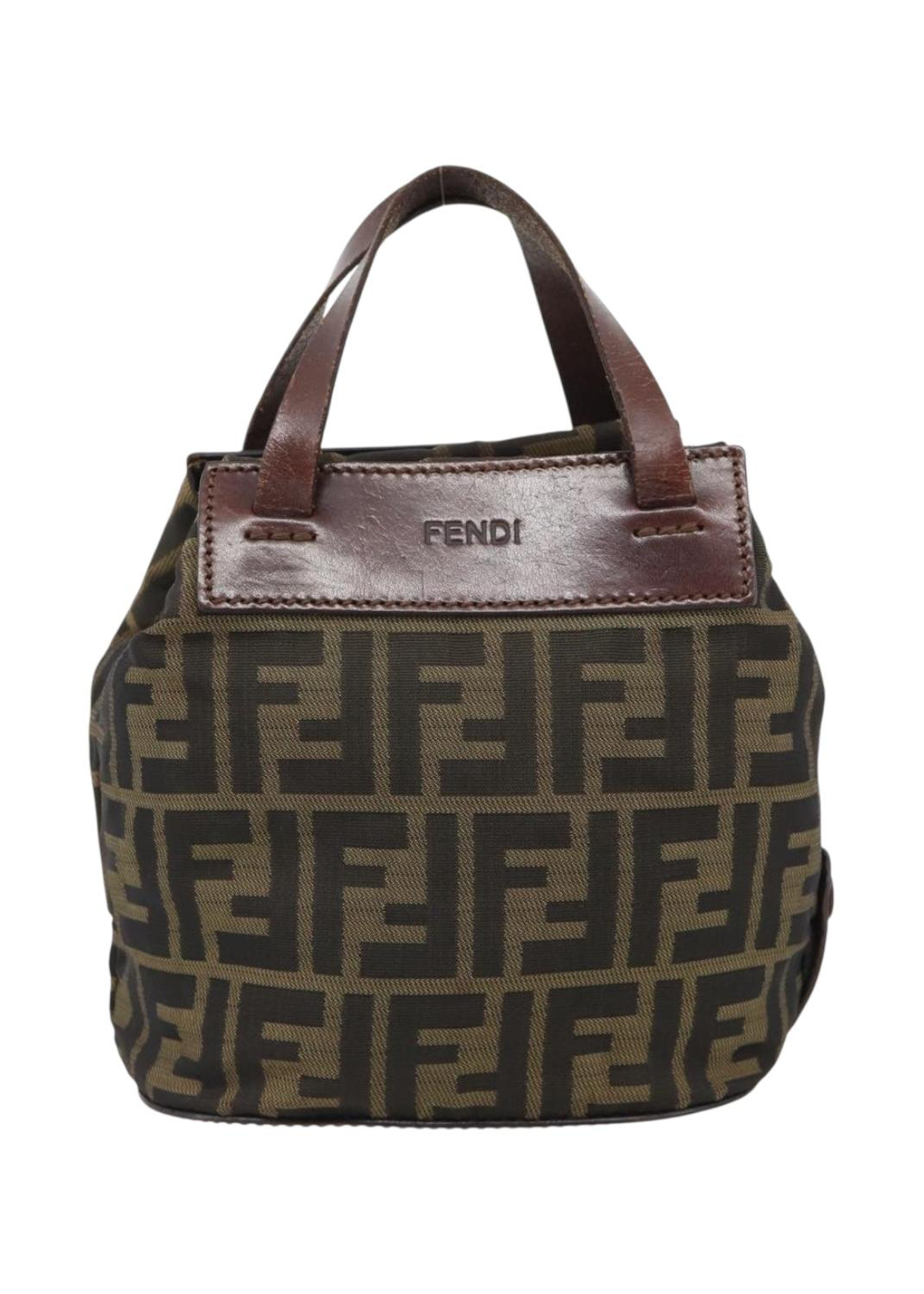 Fendi Zucca Canvas Handbag