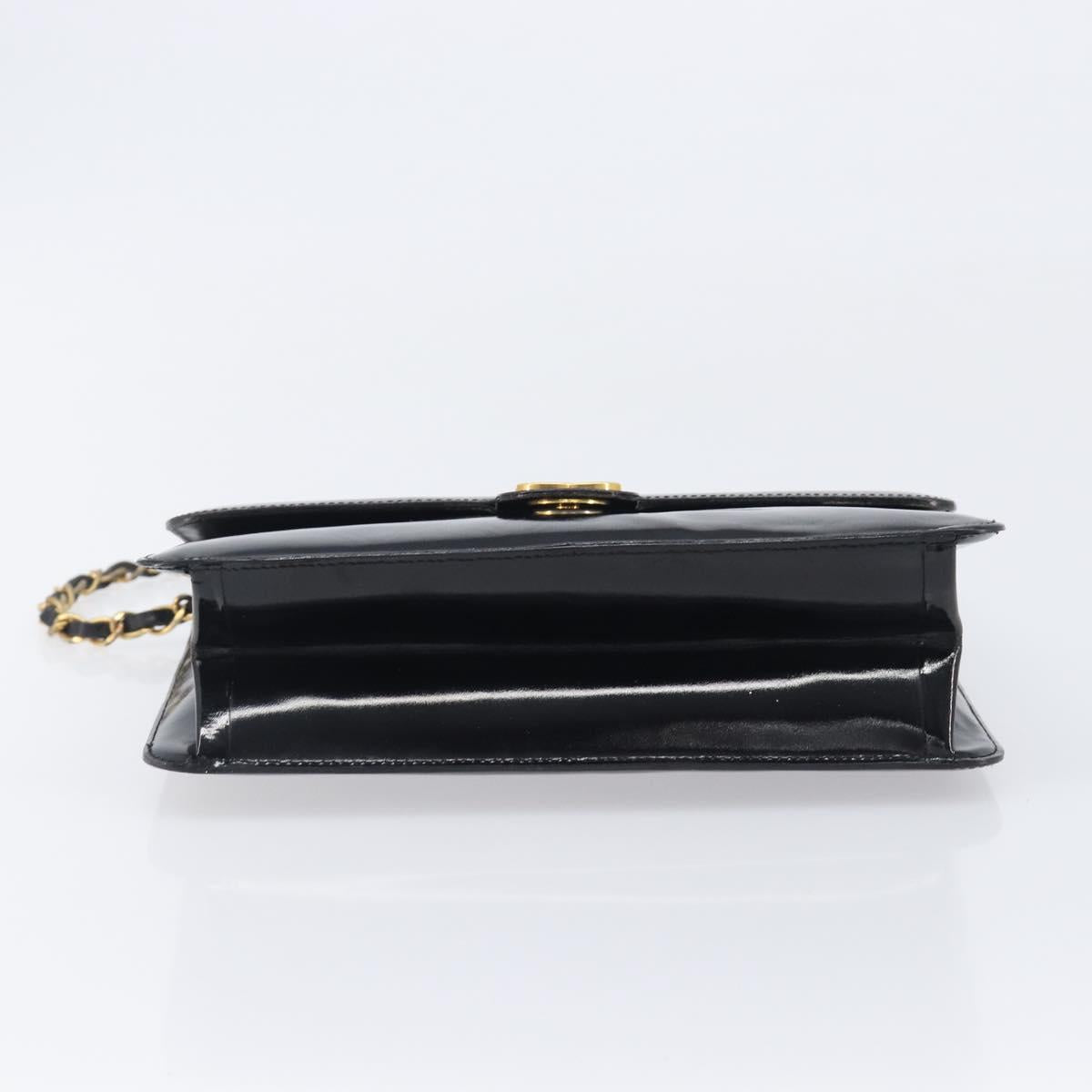 Chanel Black Patent Flap Bag