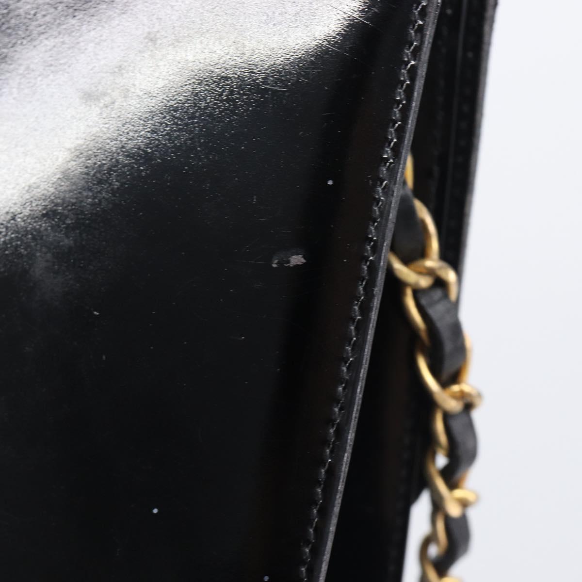 Chanel Black Patent Flap Bag