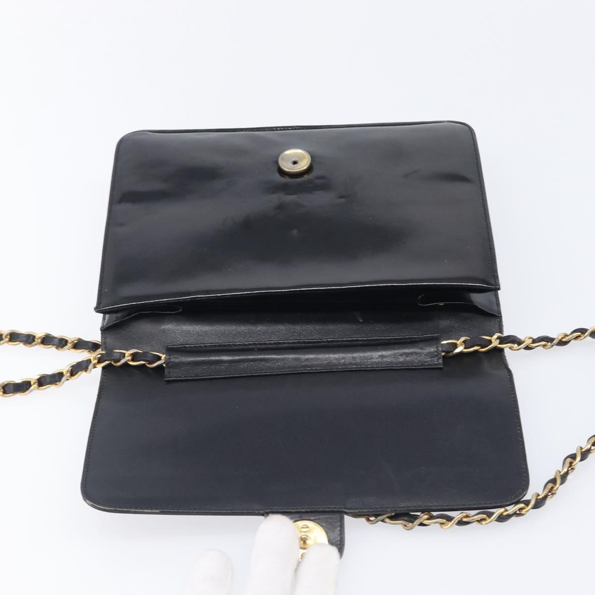 Chanel Black Patent Flap Bag