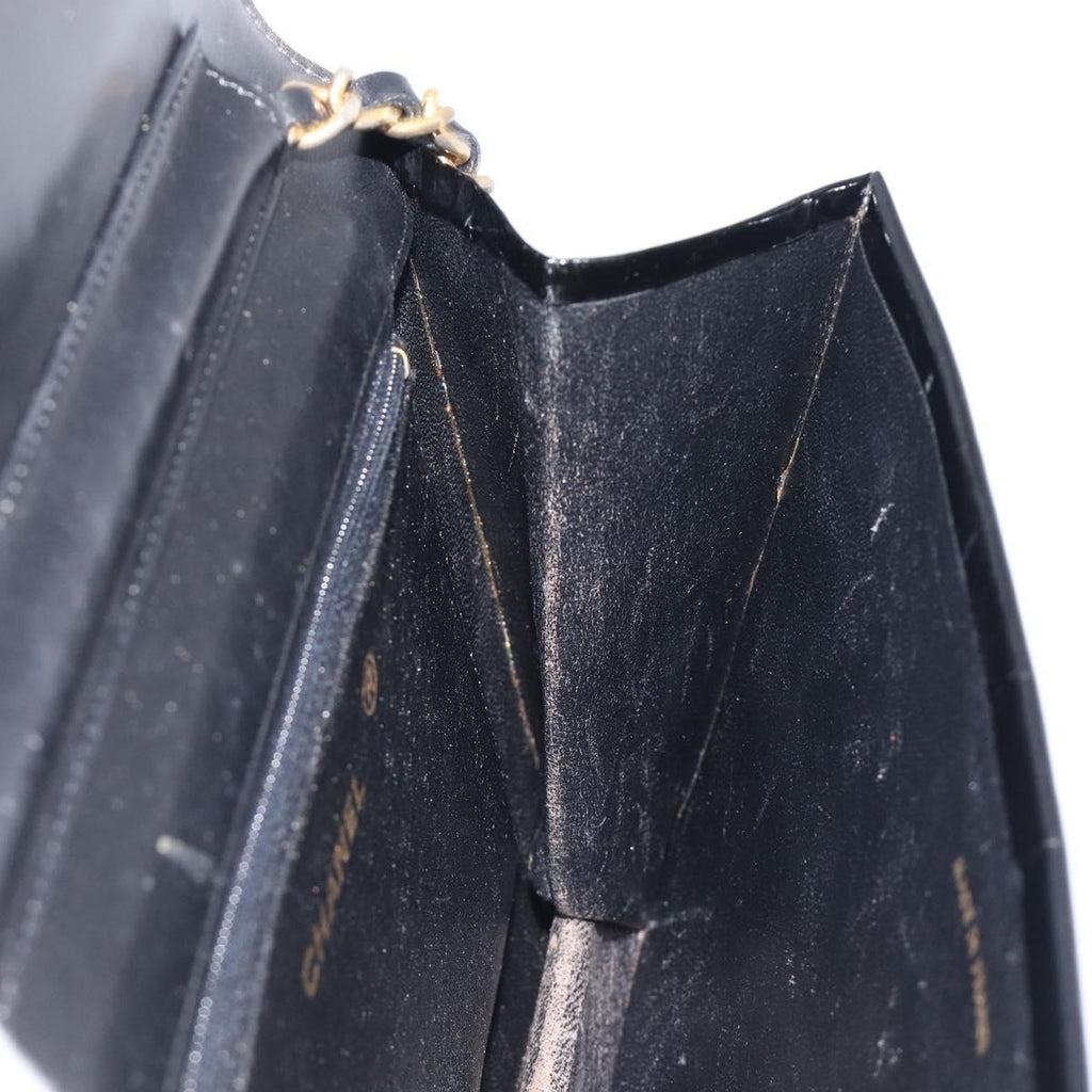 Chanel Black Patent Flap Bag