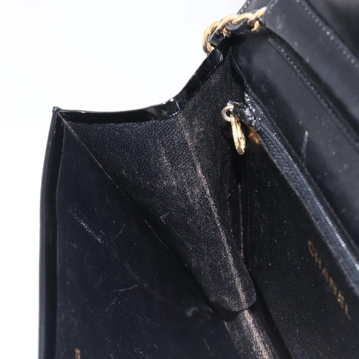 Chanel Black Patent Flap Bag