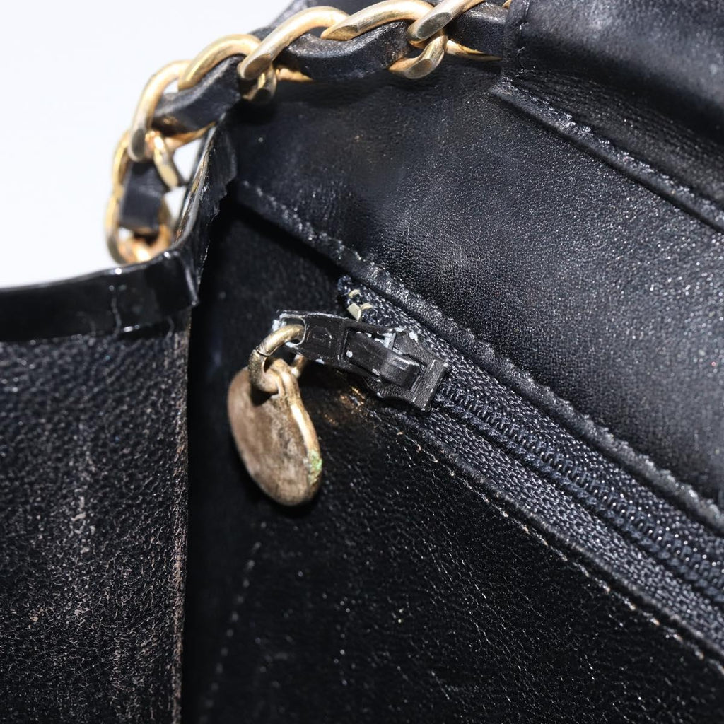 Chanel Black Patent Flap Bag