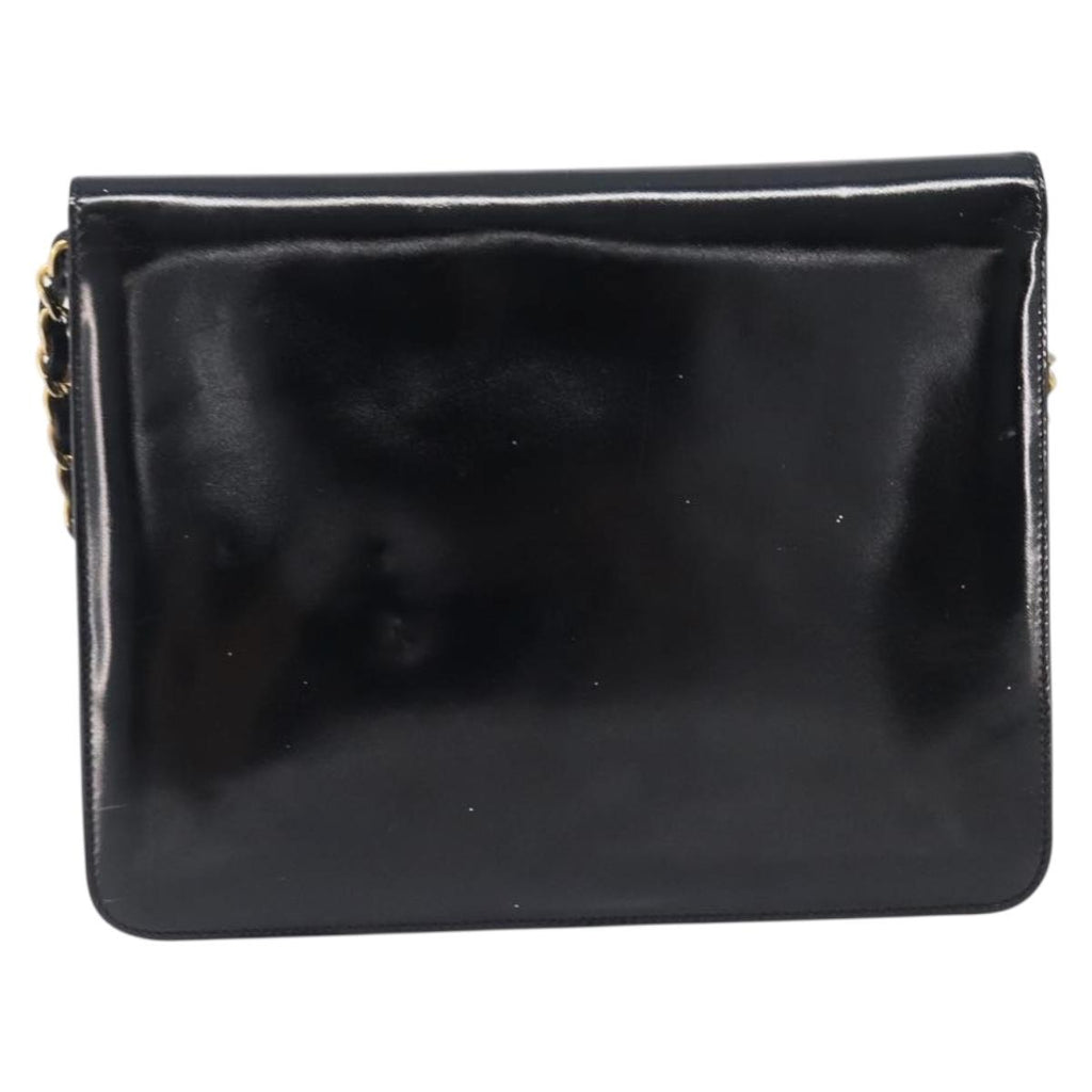 Chanel Black Patent Flap Bag