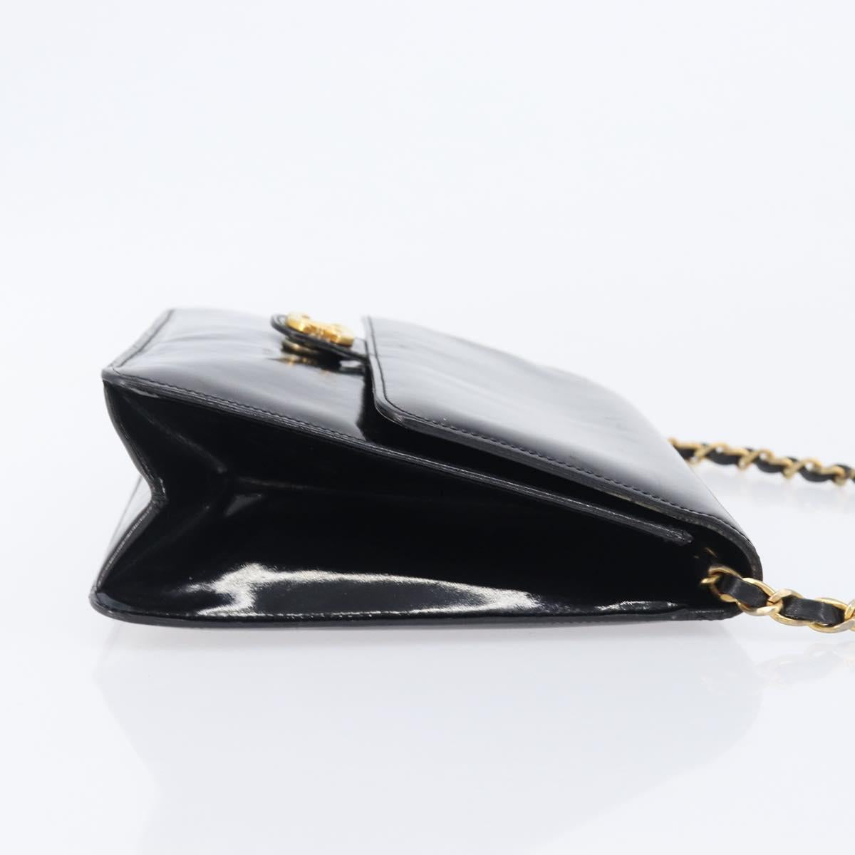 Chanel Black Patent Flap Bag