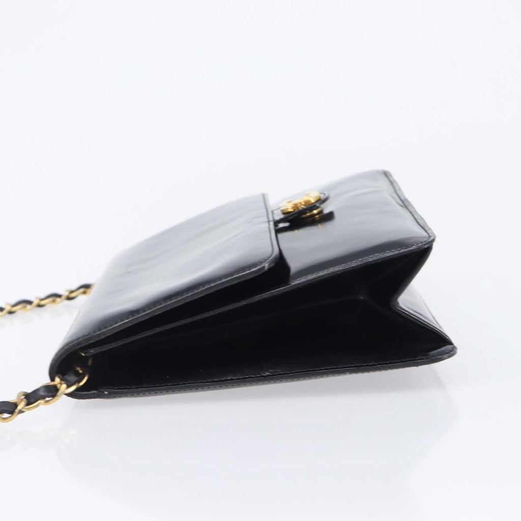 Chanel Black Patent Flap Bag