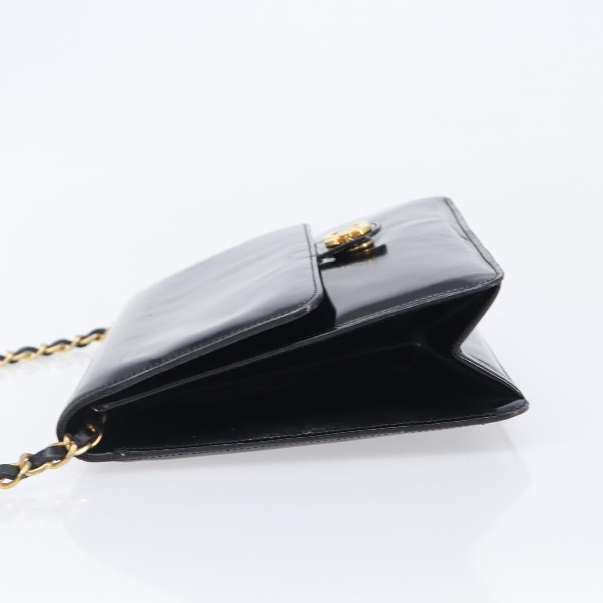 Chanel Black Patent Flap Bag
