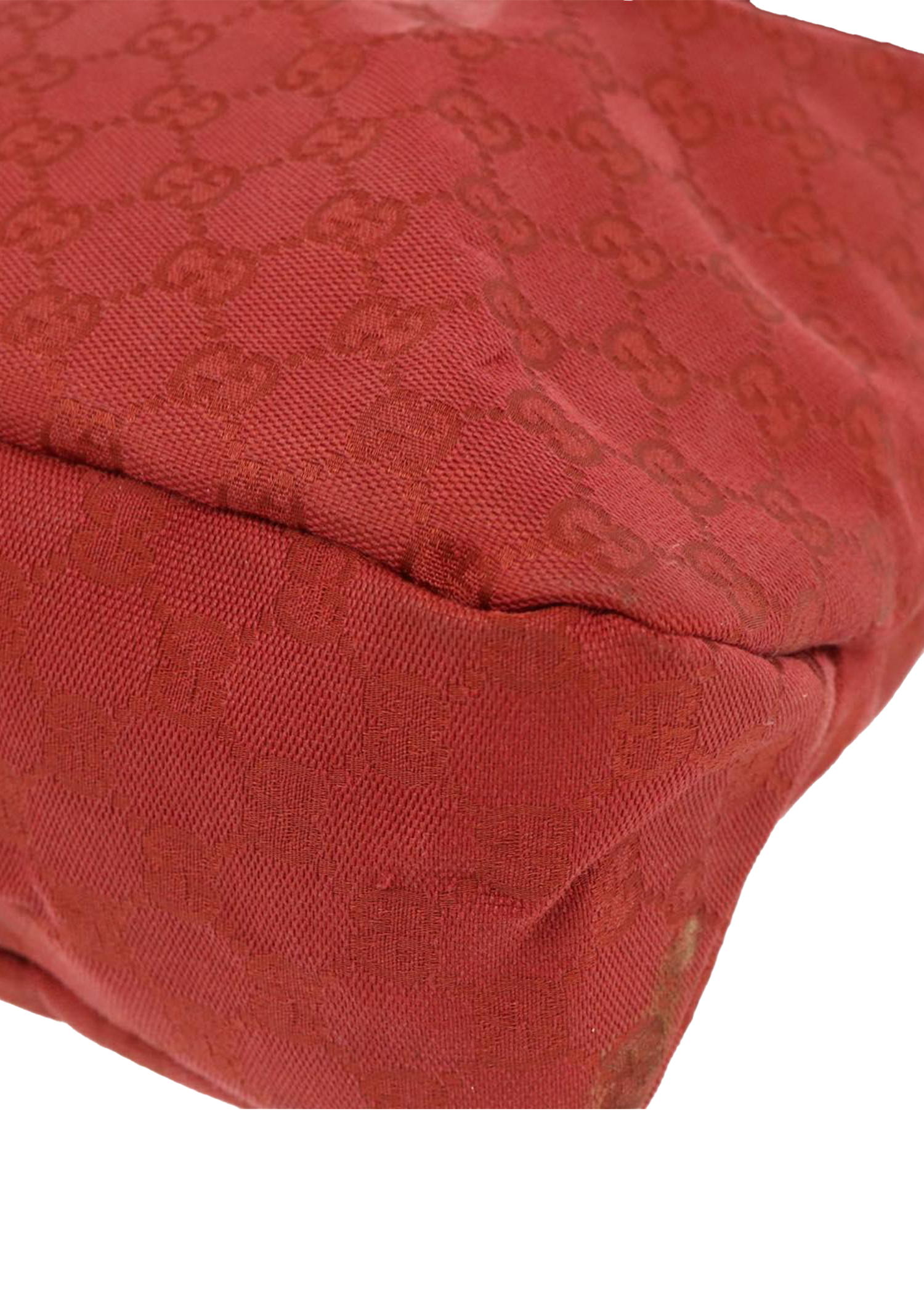 Gucci Red Horsebit Hobo Bag