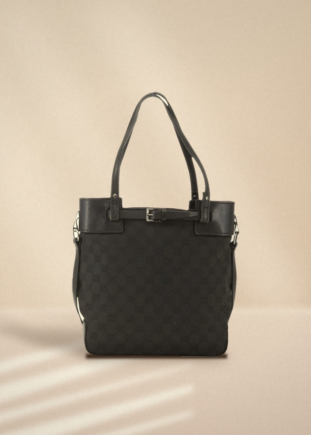 Gucci Black GG Canvas Tote cover