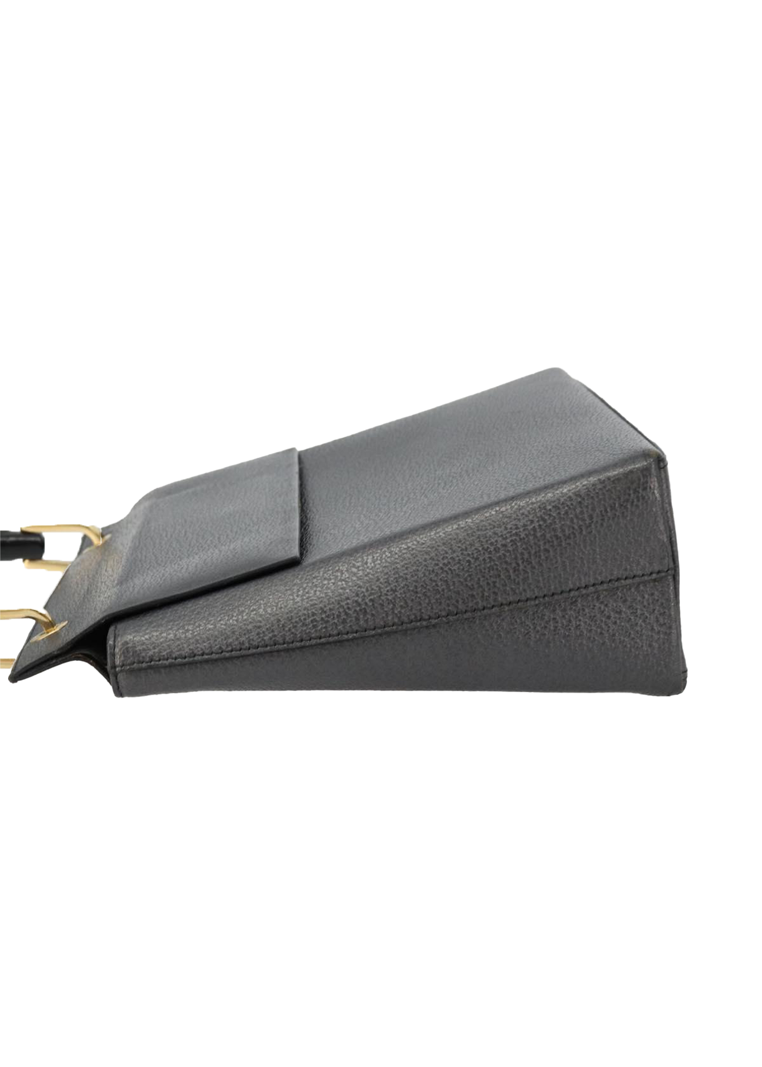 Gucci Black Bamboo Handbag