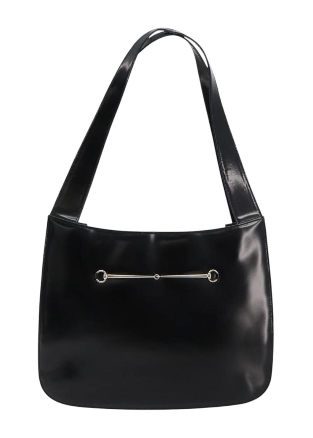 Gucci Black Leather Horsebit Tote