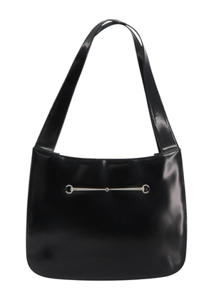Gucci Black Leather Horsebit Tote