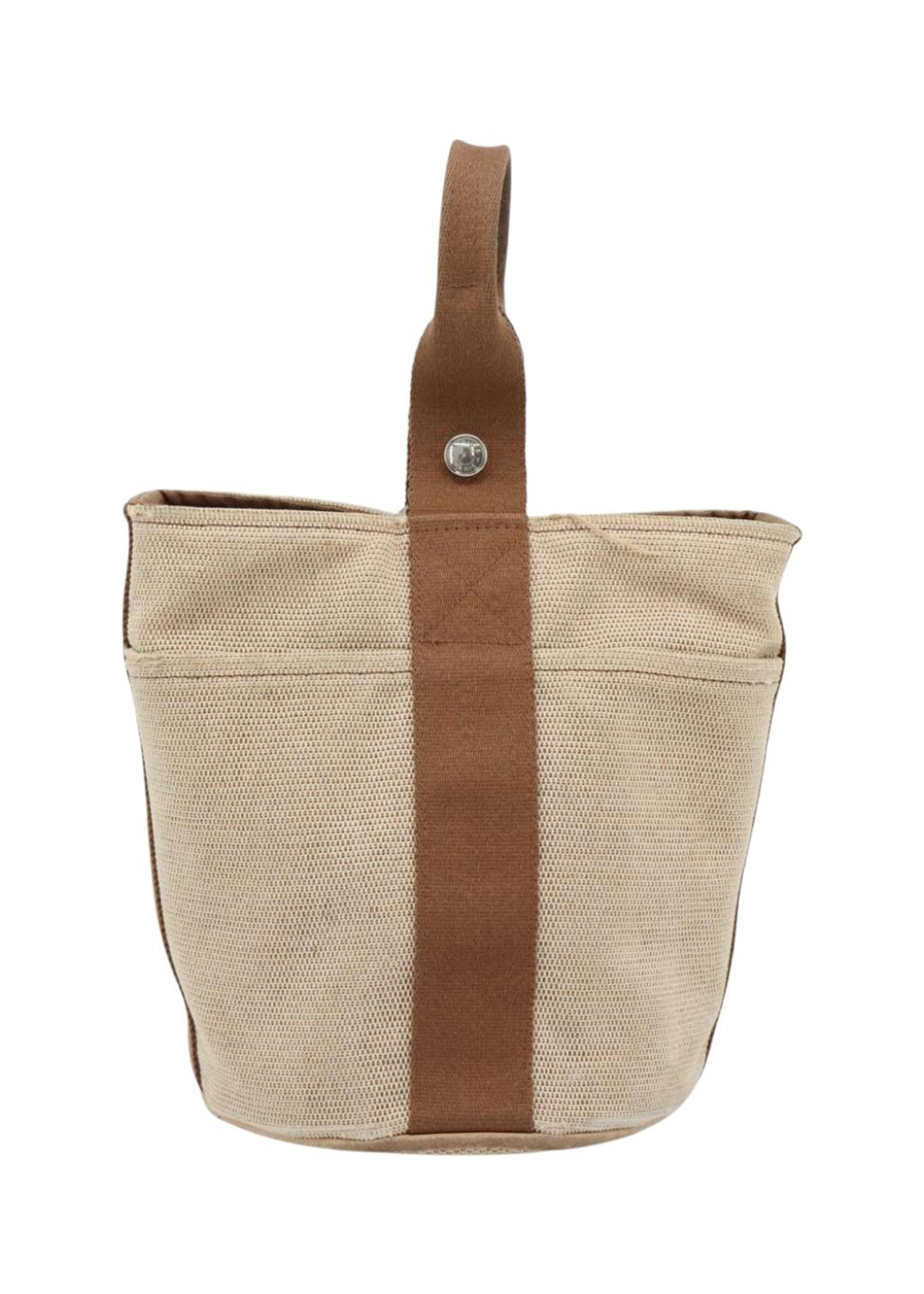 Hermès Beige Canvas Handbag