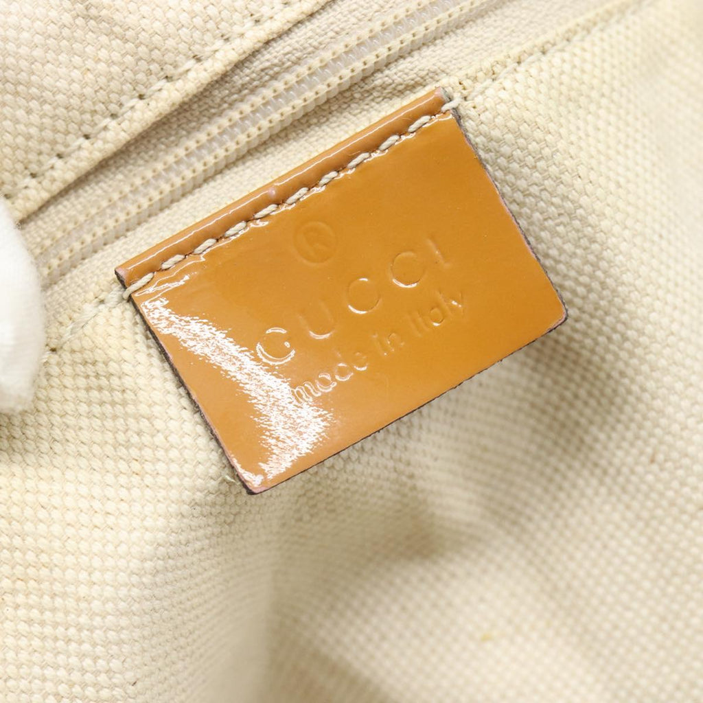 Gucci Brown Monogram Striped Tote
