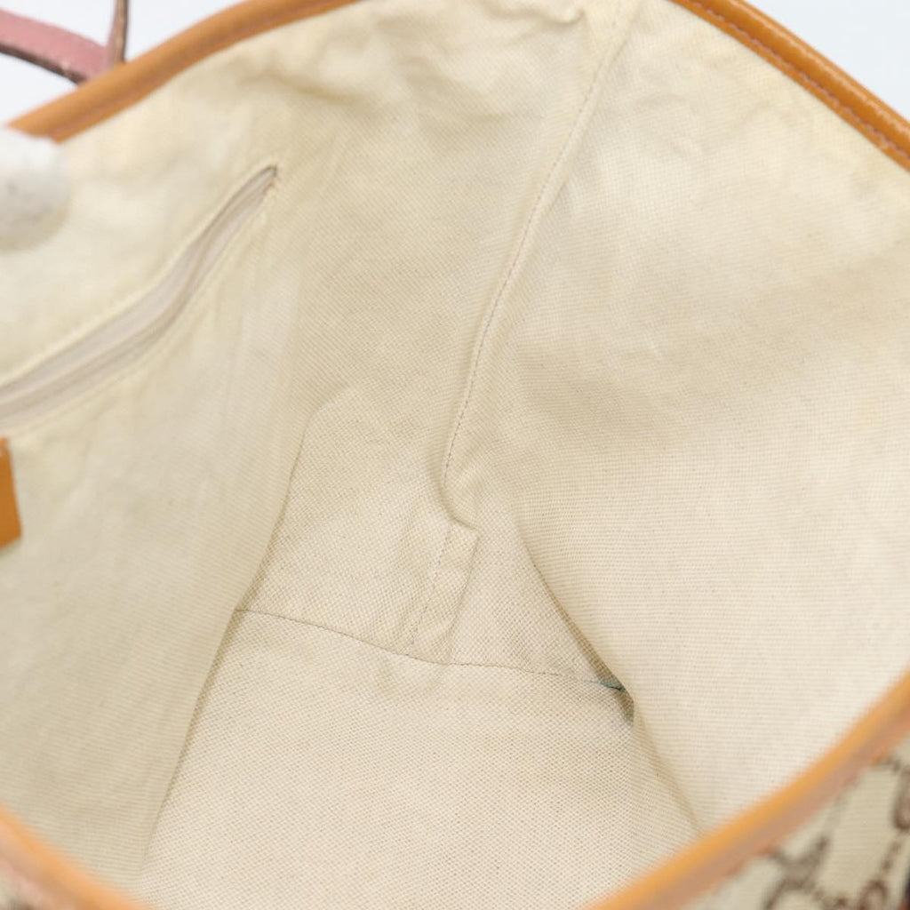 Gucci Brown Monogram Striped Tote