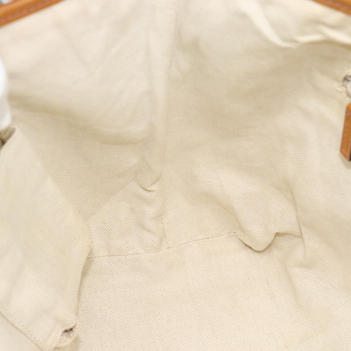 Gucci Brown Monogram Striped Tote