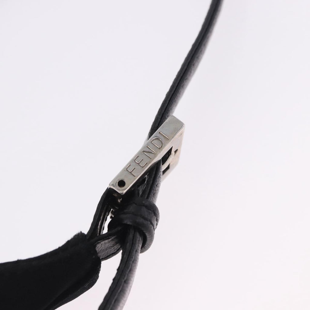 Fendi Black Rounded Baguette