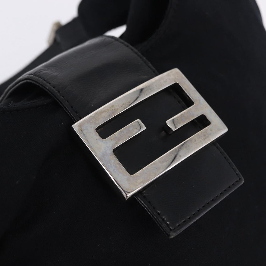 Fendi Black Rounded Baguette