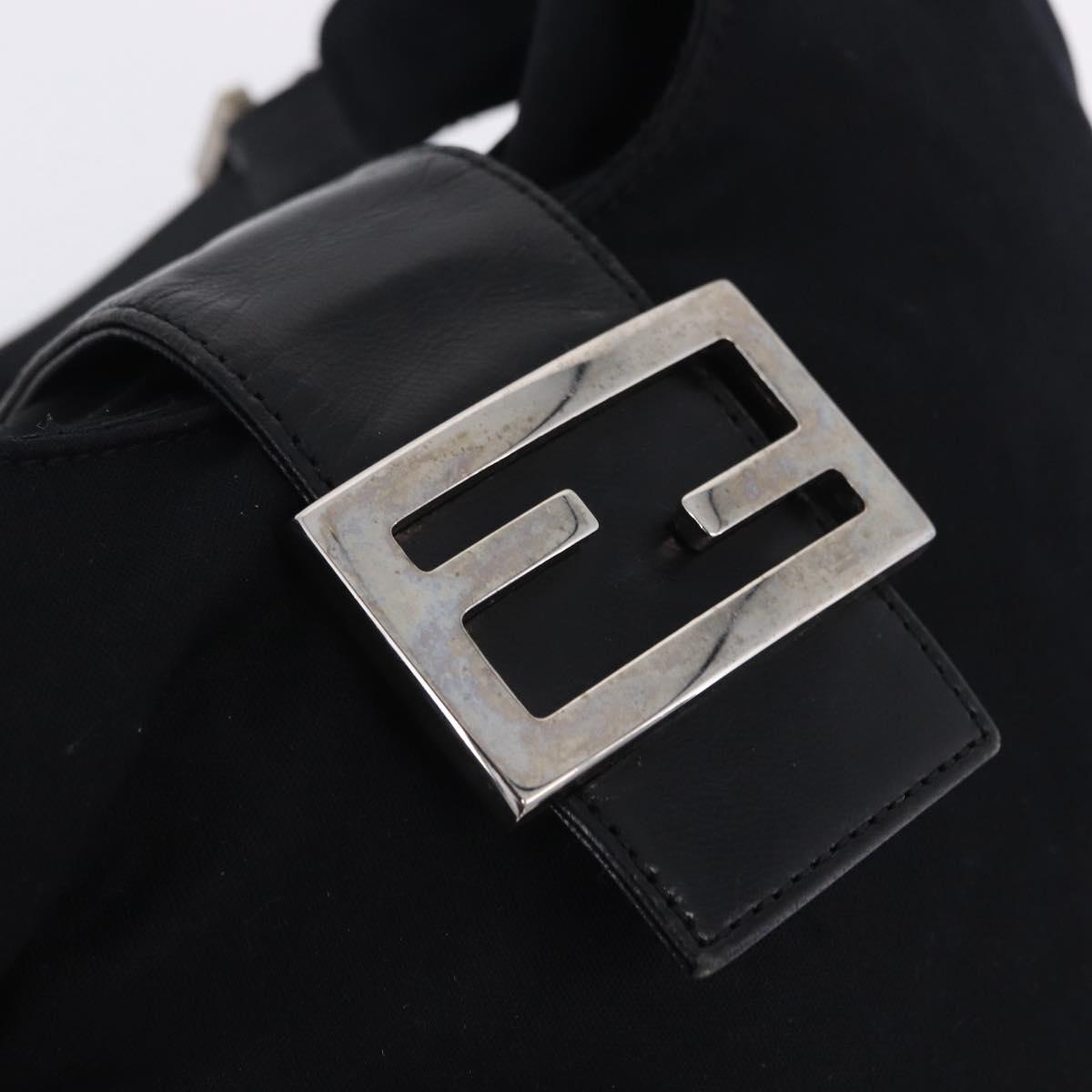 Fendi Black Rounded Baguette