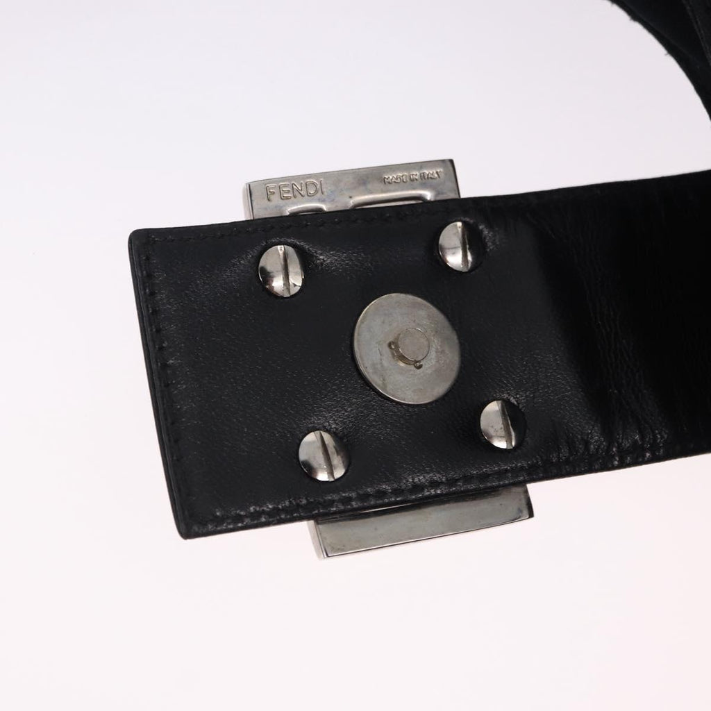 Fendi Black Rounded Baguette