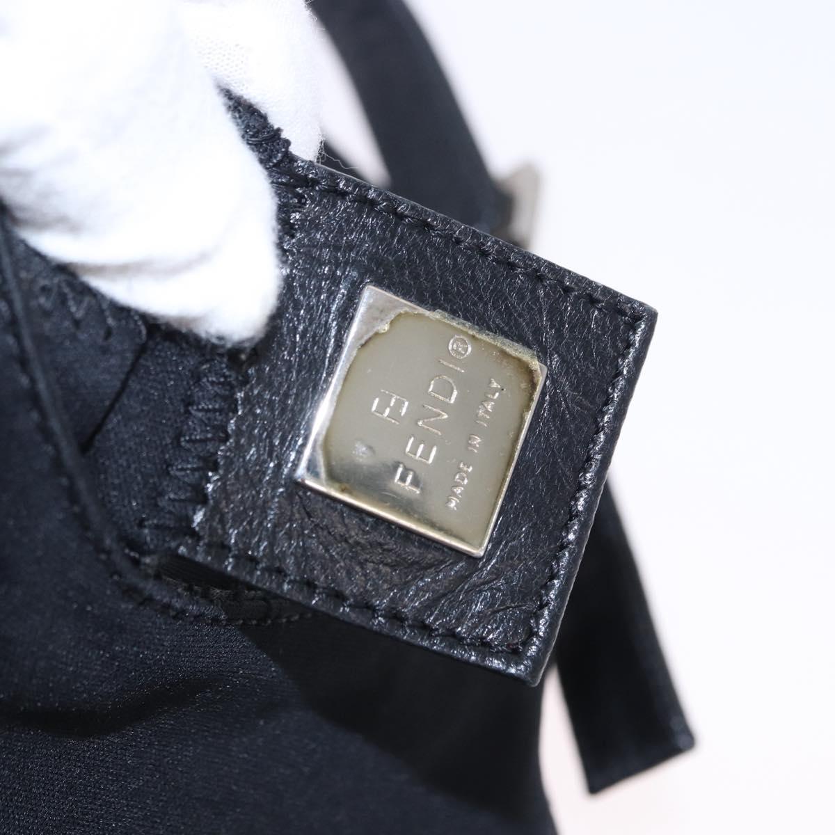 Fendi Black Rounded Baguette