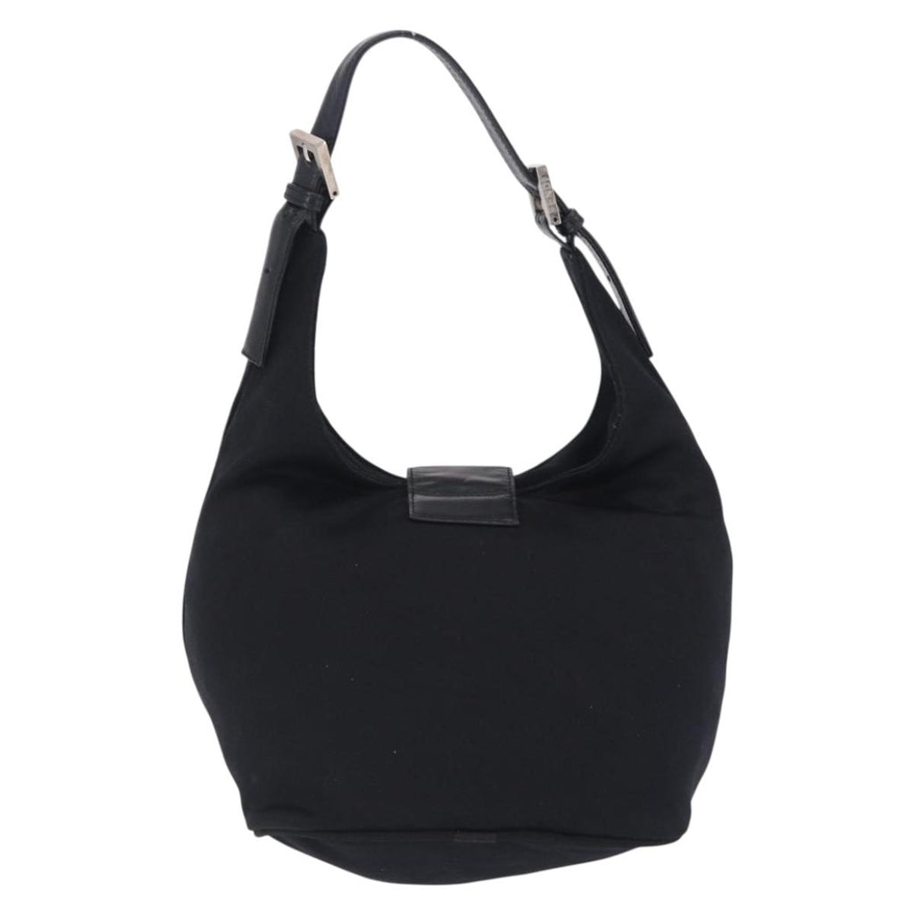 Fendi Black Rounded Baguette