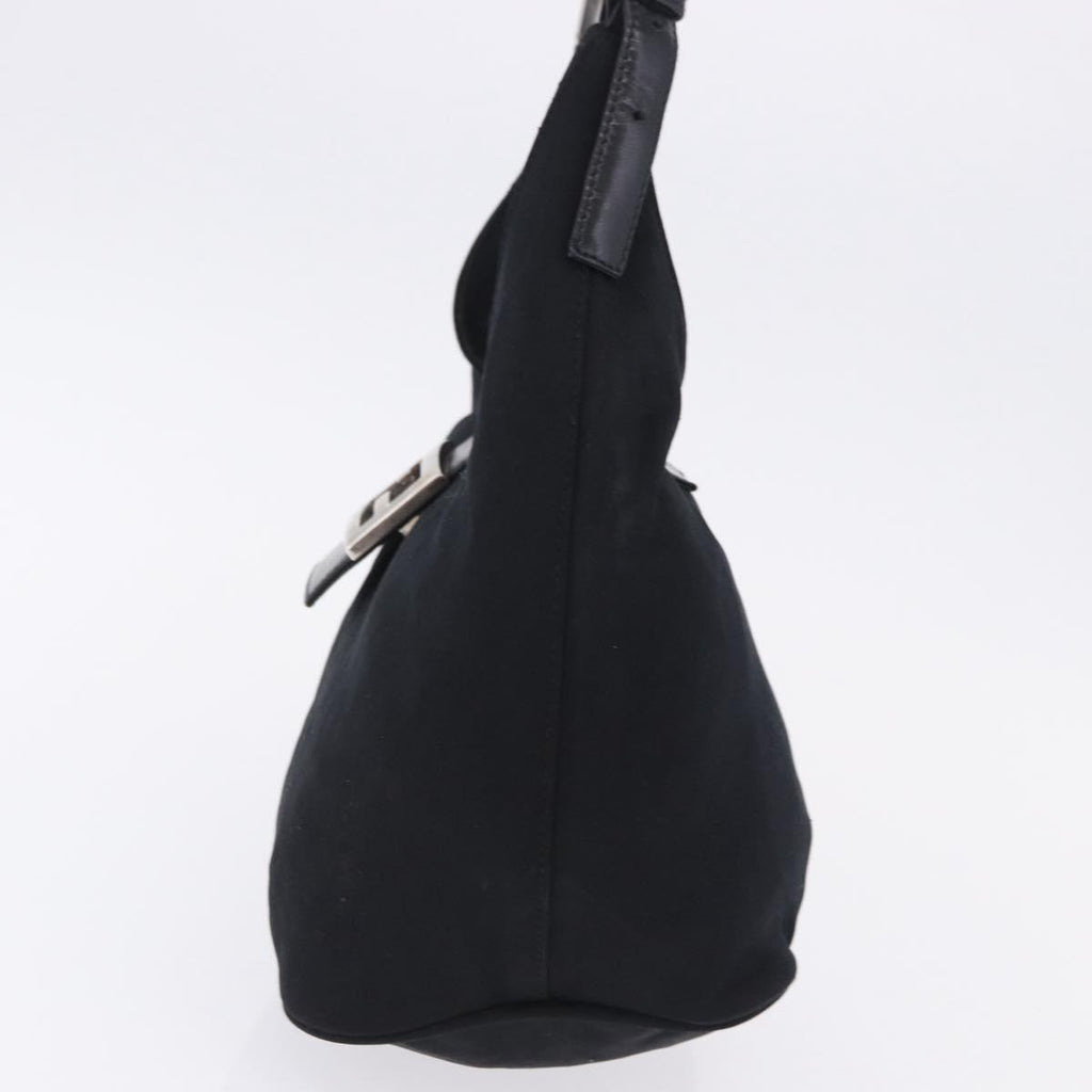 Fendi Black Rounded Baguette