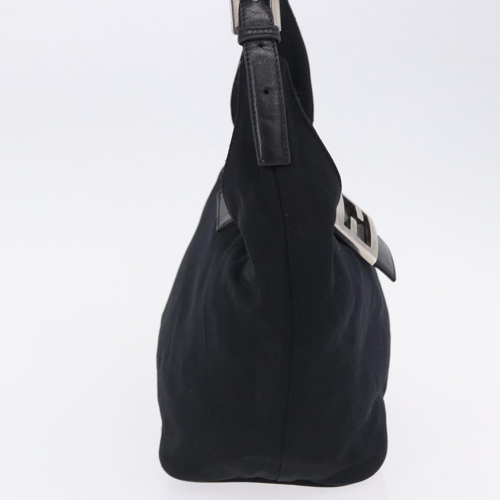 Fendi Black Rounded Baguette