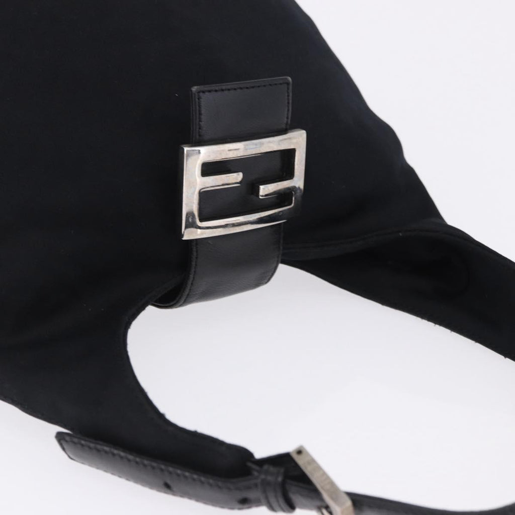 Fendi Black Rounded Baguette