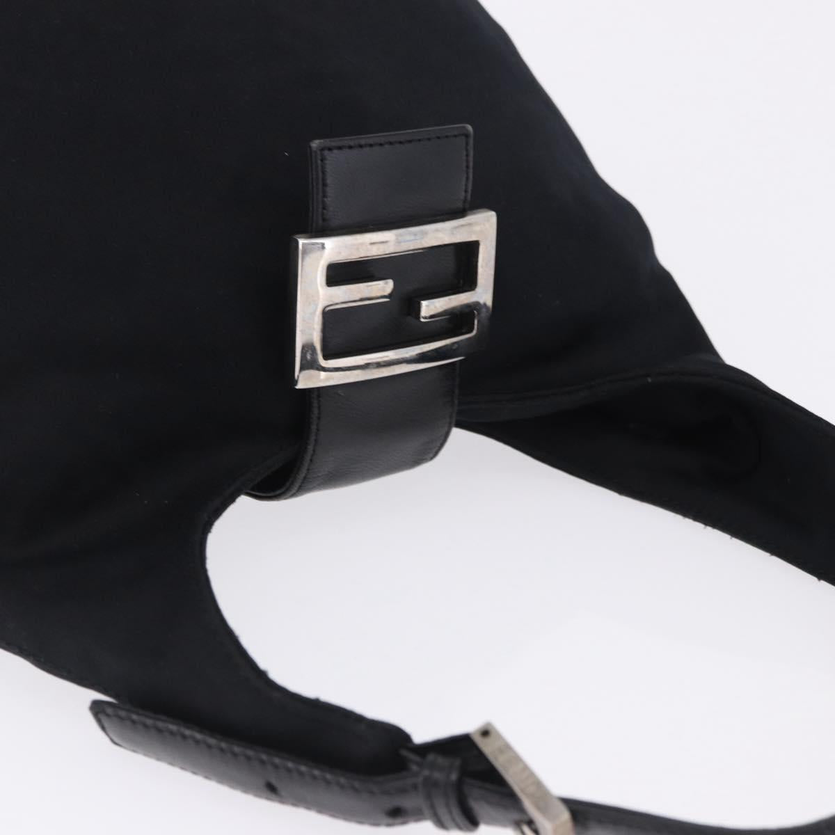 Fendi Black Rounded Baguette