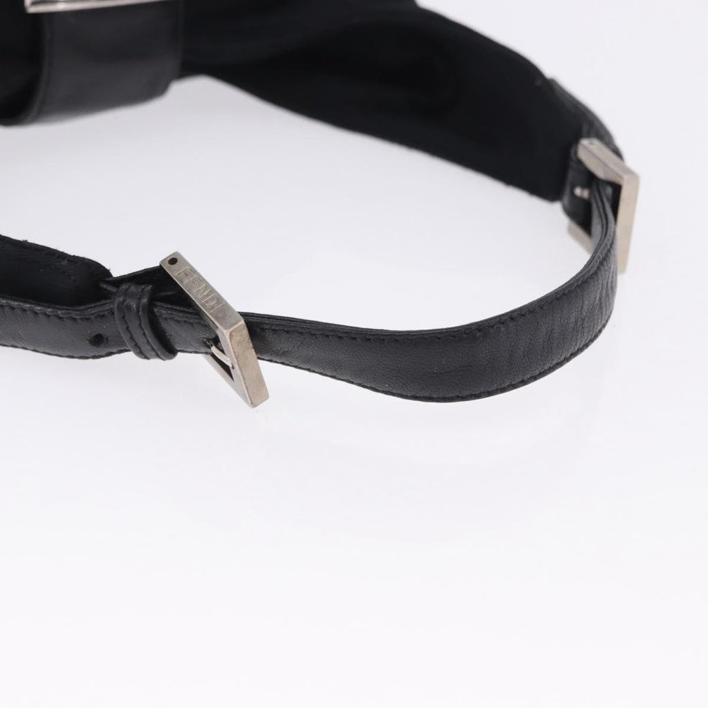 Fendi Black Rounded Baguette