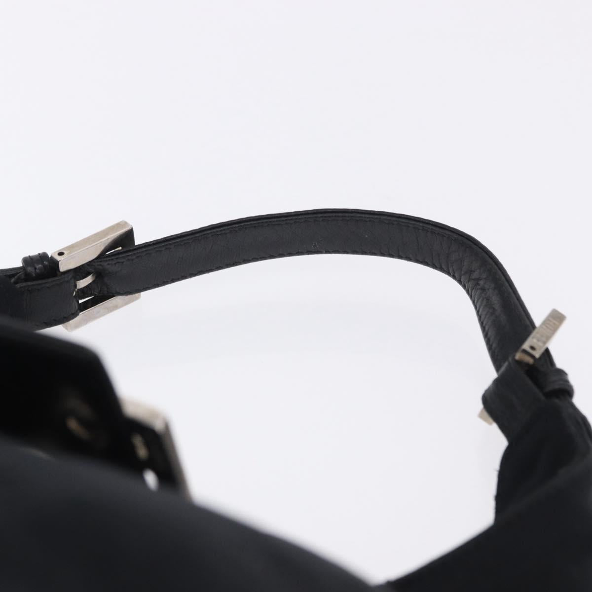 Fendi Black Rounded Baguette